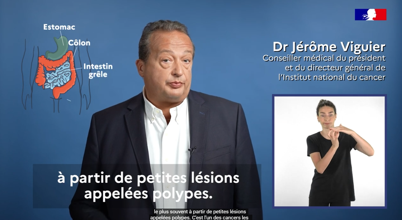 Tout savoir sur le dépistage organisé du cancer colorectal » (vidéo version sous-titrée et LSF)
